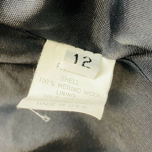 J.PERCY Merino Wool Double Breasted Coat Size 12 - Picture 5 of 6